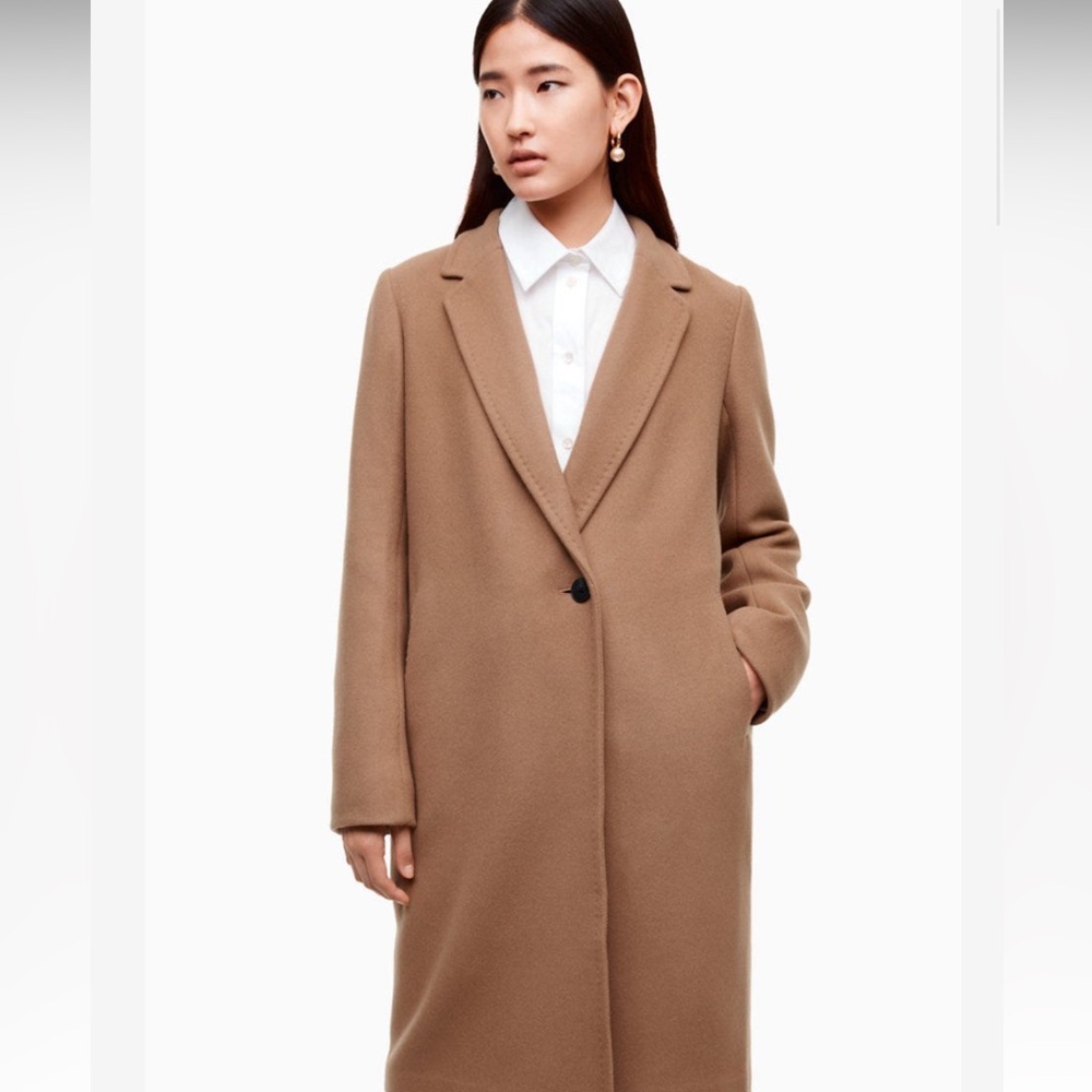 Babaton Stedman Tan Wool Coat XXS